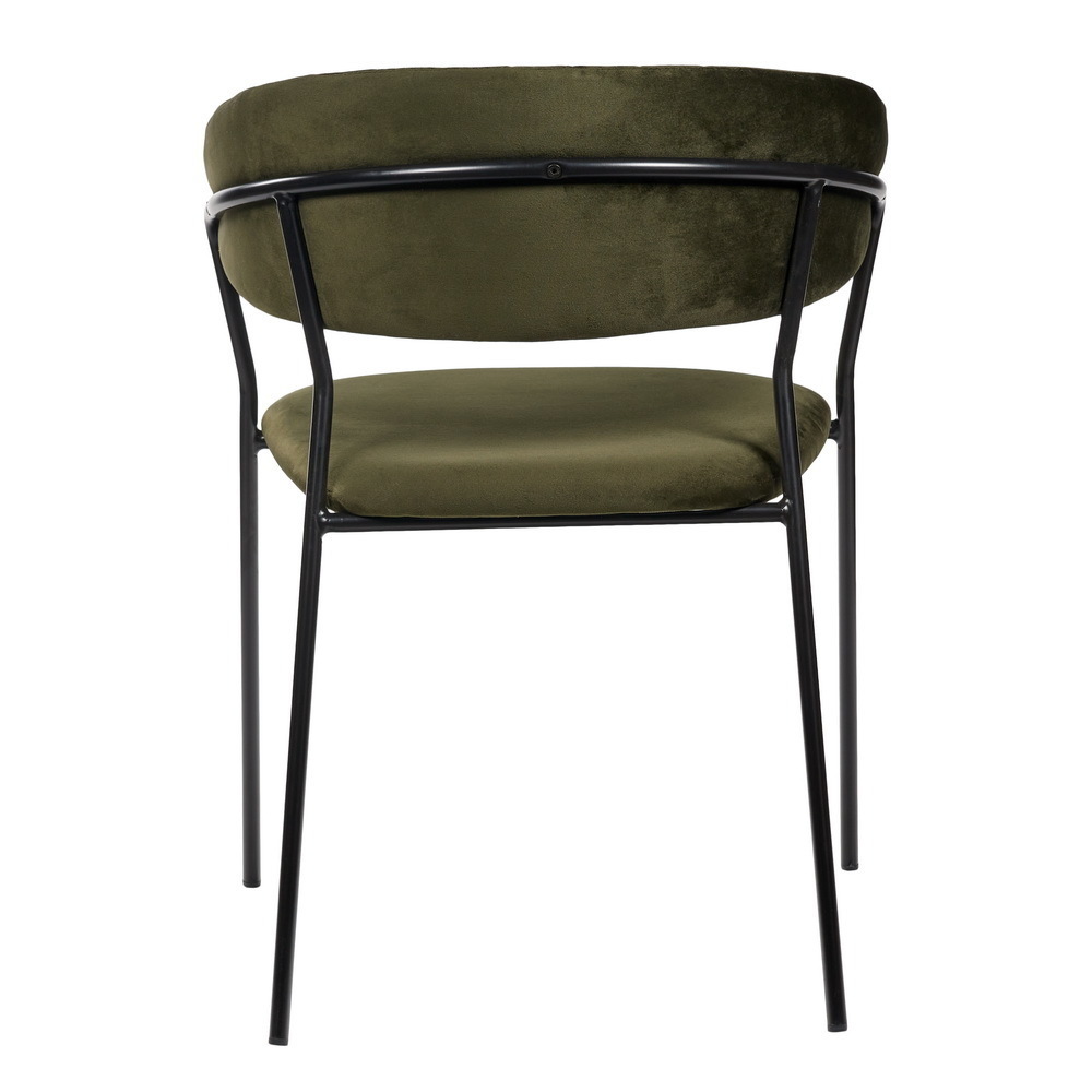 Стул Turin зеленый с чёрными ножками Bradex Home FR 0765