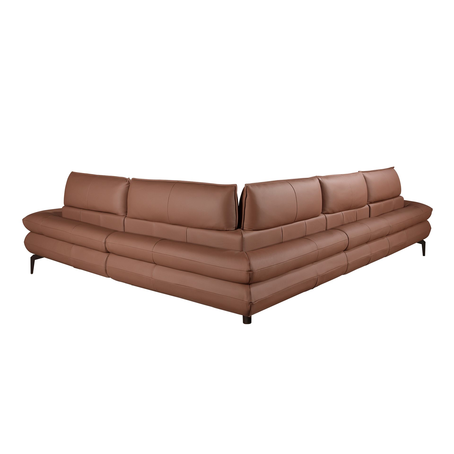 Угловой диван Relax из коричневой кожи, модель 6239 Angel Cerda