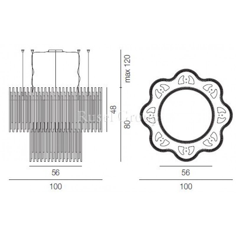 Подвесной светильник Vistosi DIADEMA SP C1