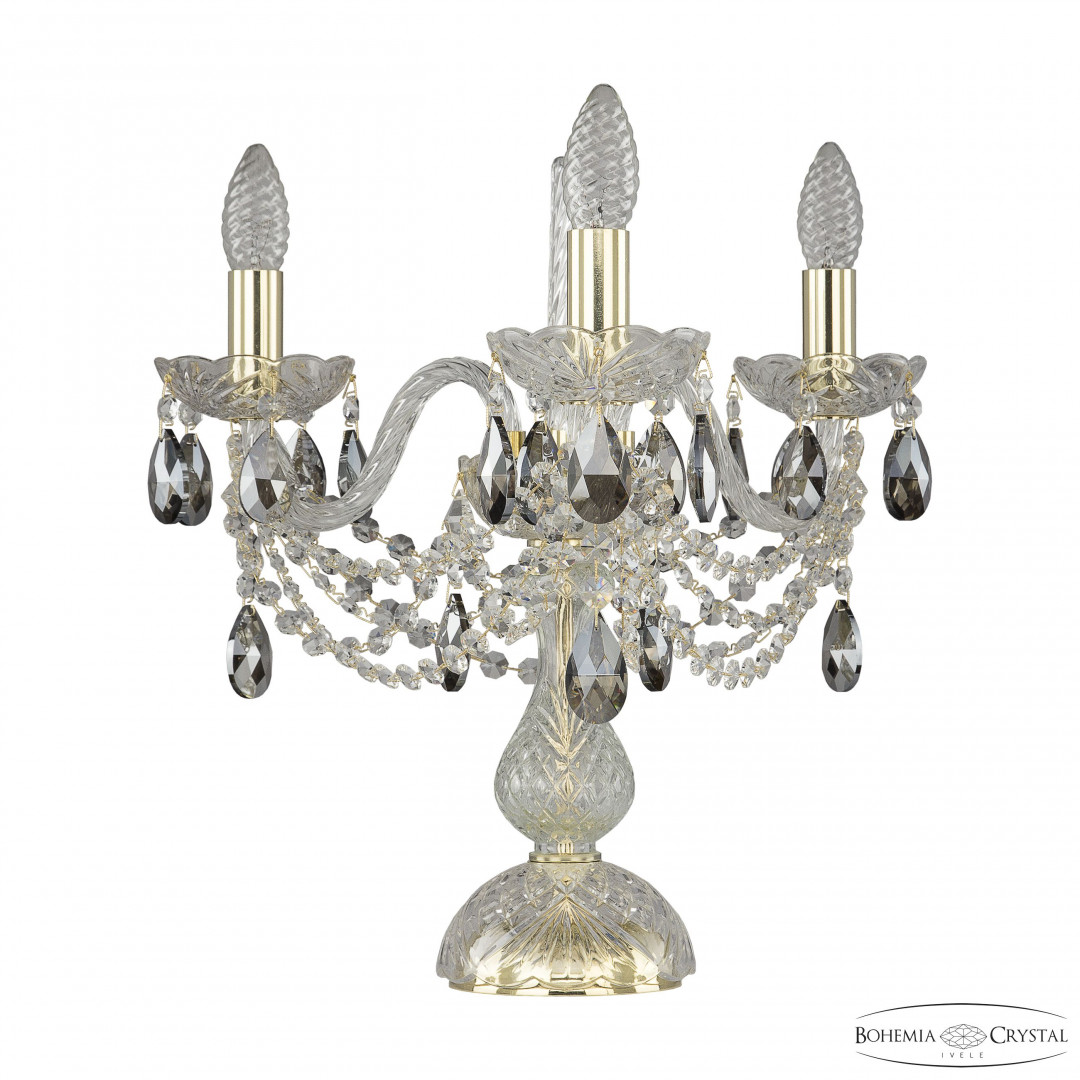 Настольная лампа хрустальная 1406L/3/141-39 G K731