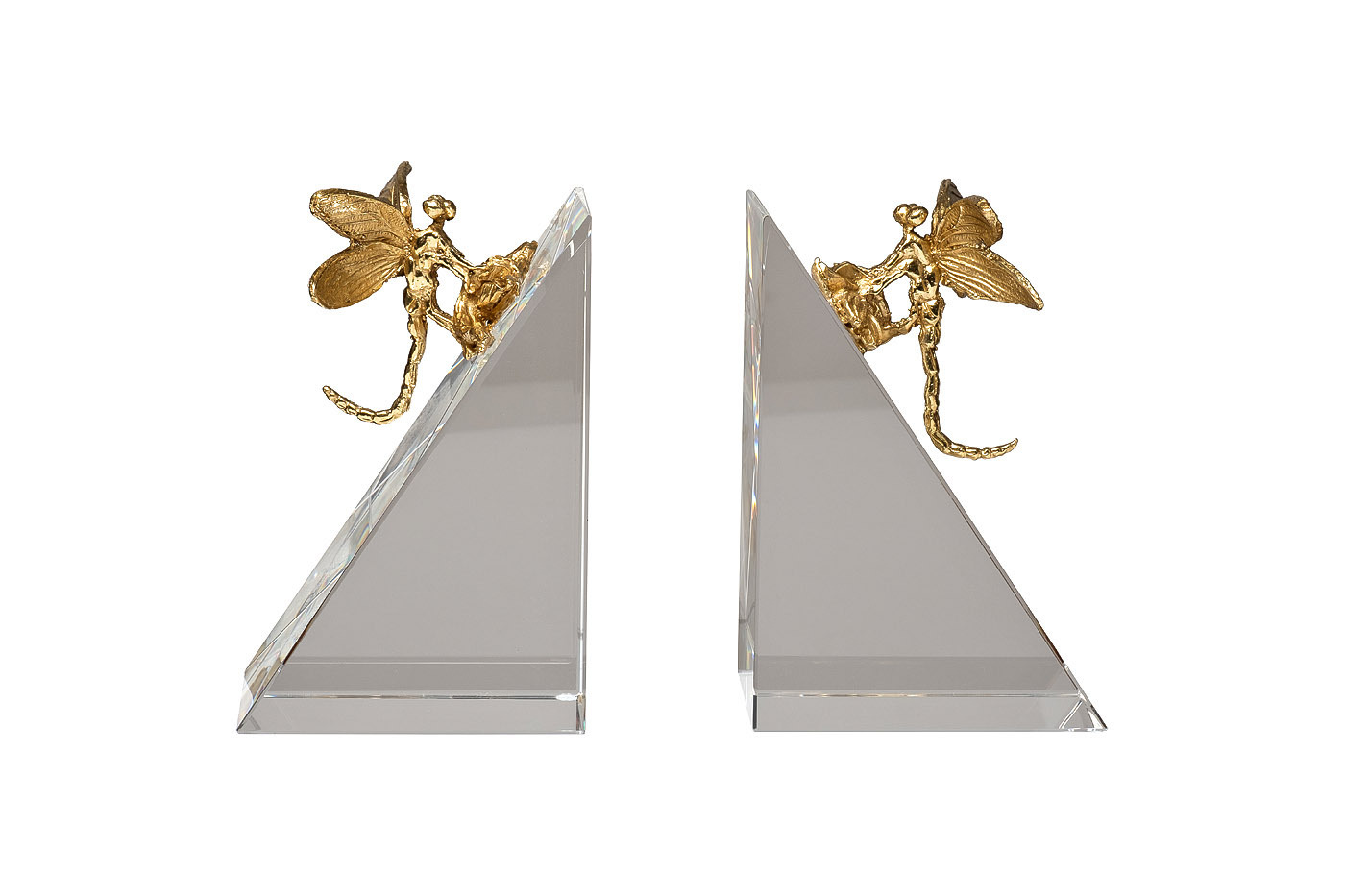 Держатели для книг "Стрекозы" хрустальные Garda Decor XBE1742