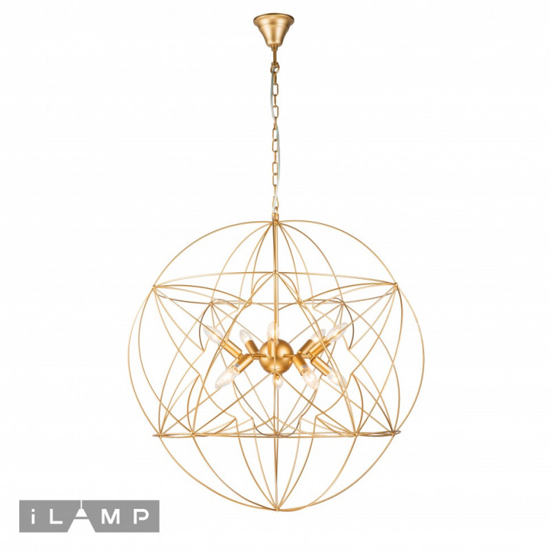 Подвесная люстра iLamp 8777-800 GL