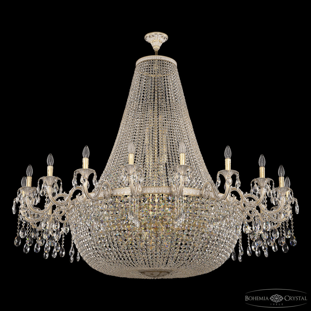 Люстра хрустальная AL2111H201/20/160FL AGW Bohemia Ivele Crystal