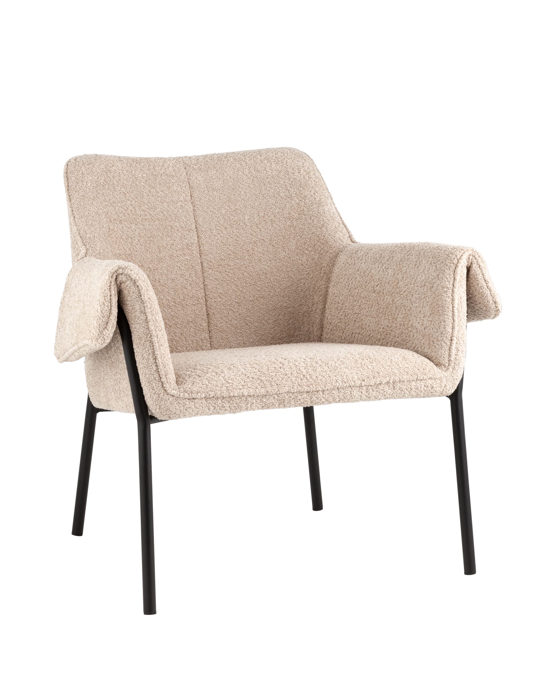 Кресло лаунж Бесс альпака бежевый Stool Group