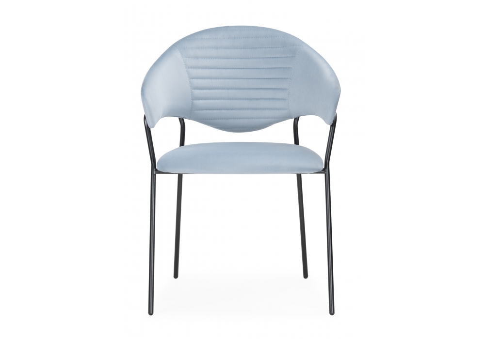 Стул Woodville Рансол голубой /черный глянец 483863