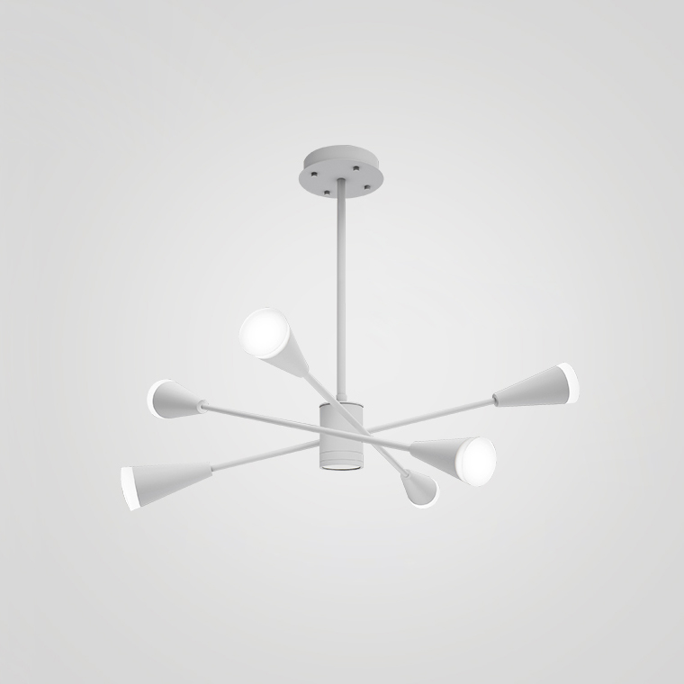 Подвесная люстра MILTON 6 Белый by ImperiumLoft