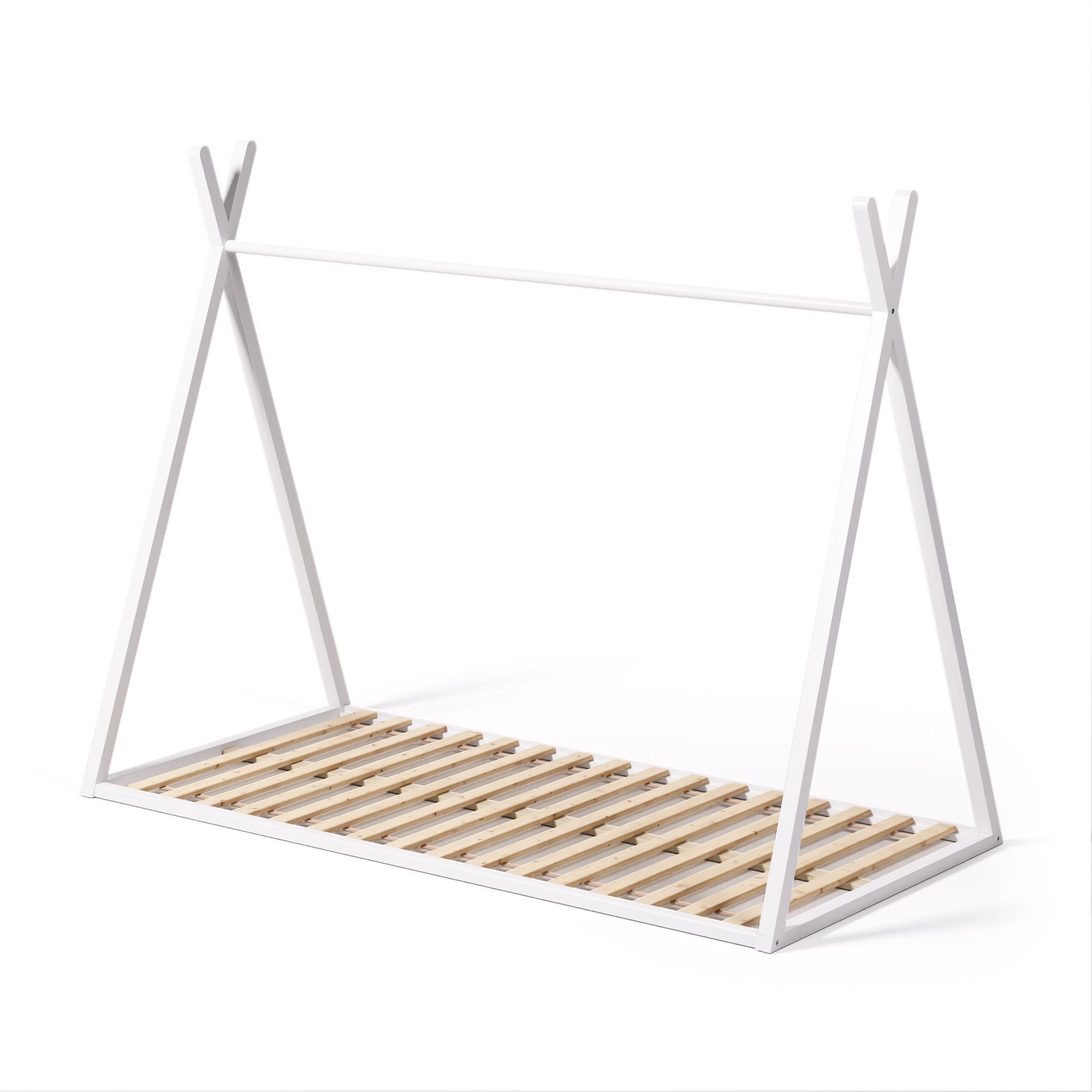 Maralis Кровать-вигвам из массива бука с белой отделкой 90 x 190 см La Forma (ex Julia Grup)
