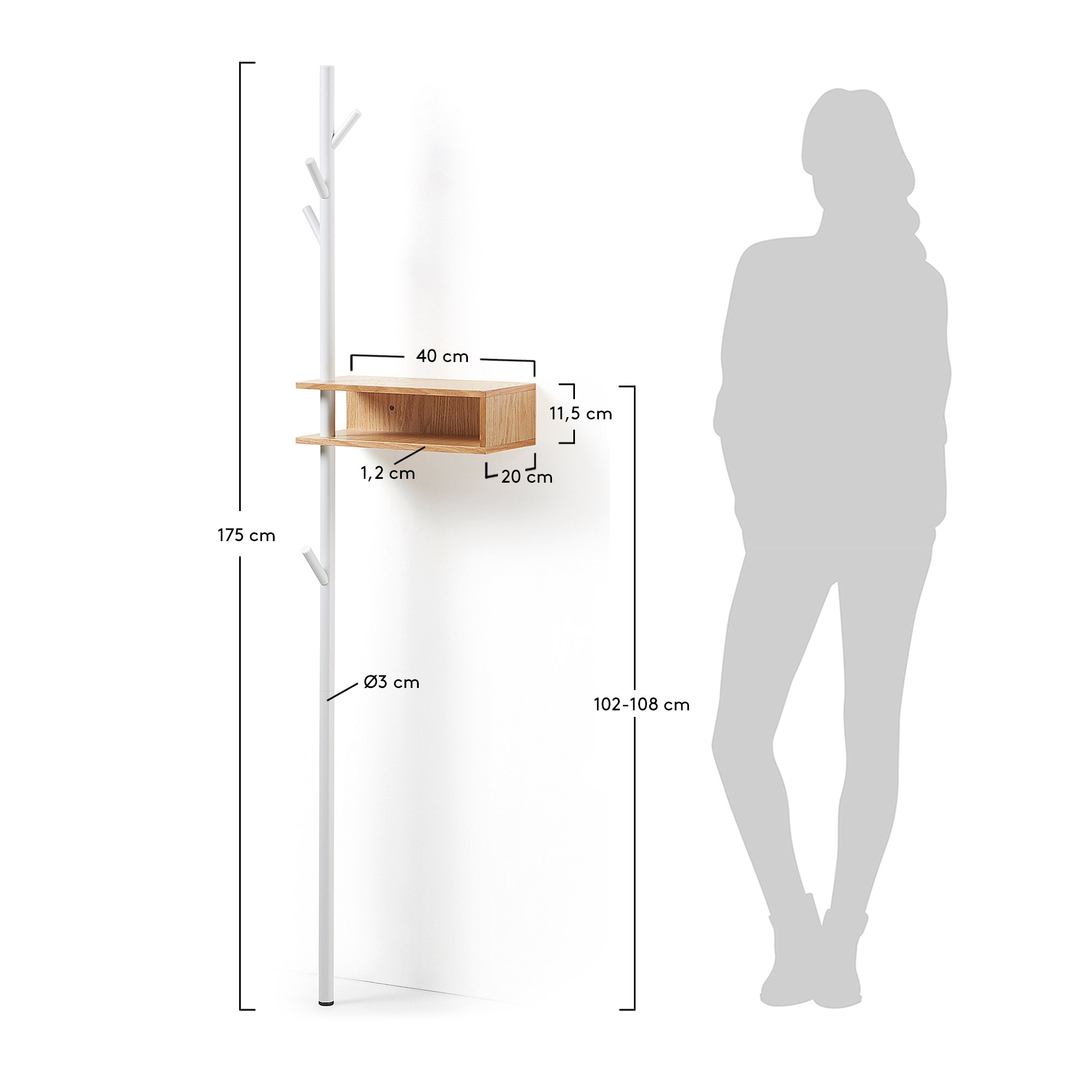 Вешалка Belgrad 175 см La Forma (ex Julia Grup)