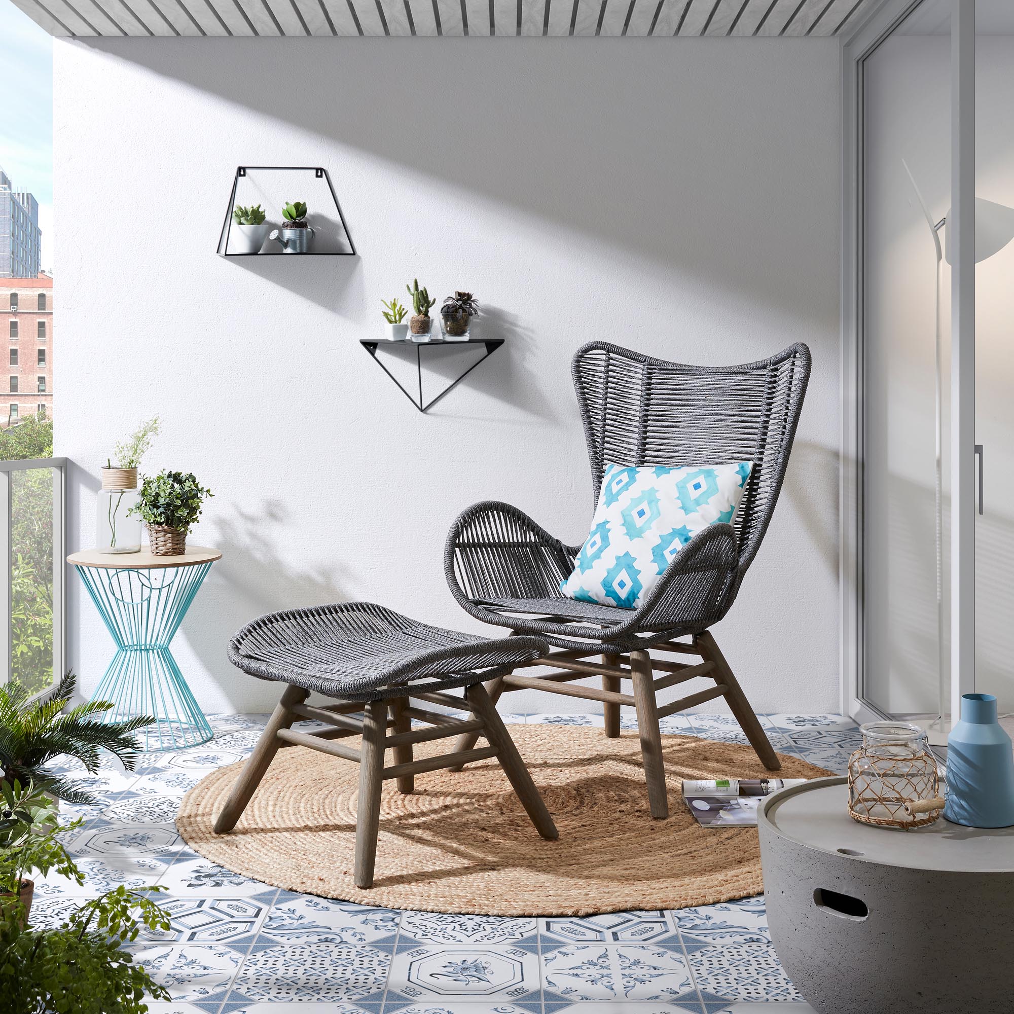 Настенная полка Upp металлическая треугольная La Forma (ex Julia Grup)