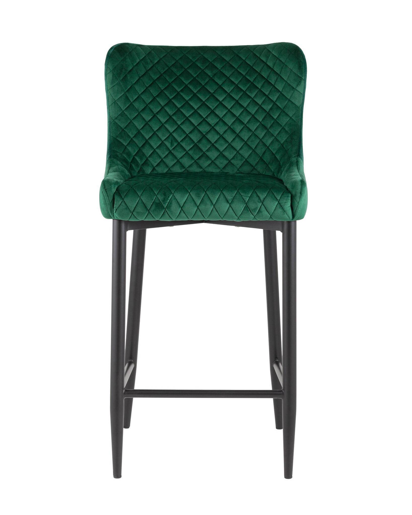 Стул полубарный Ститч велюр изумрудный Stool Group