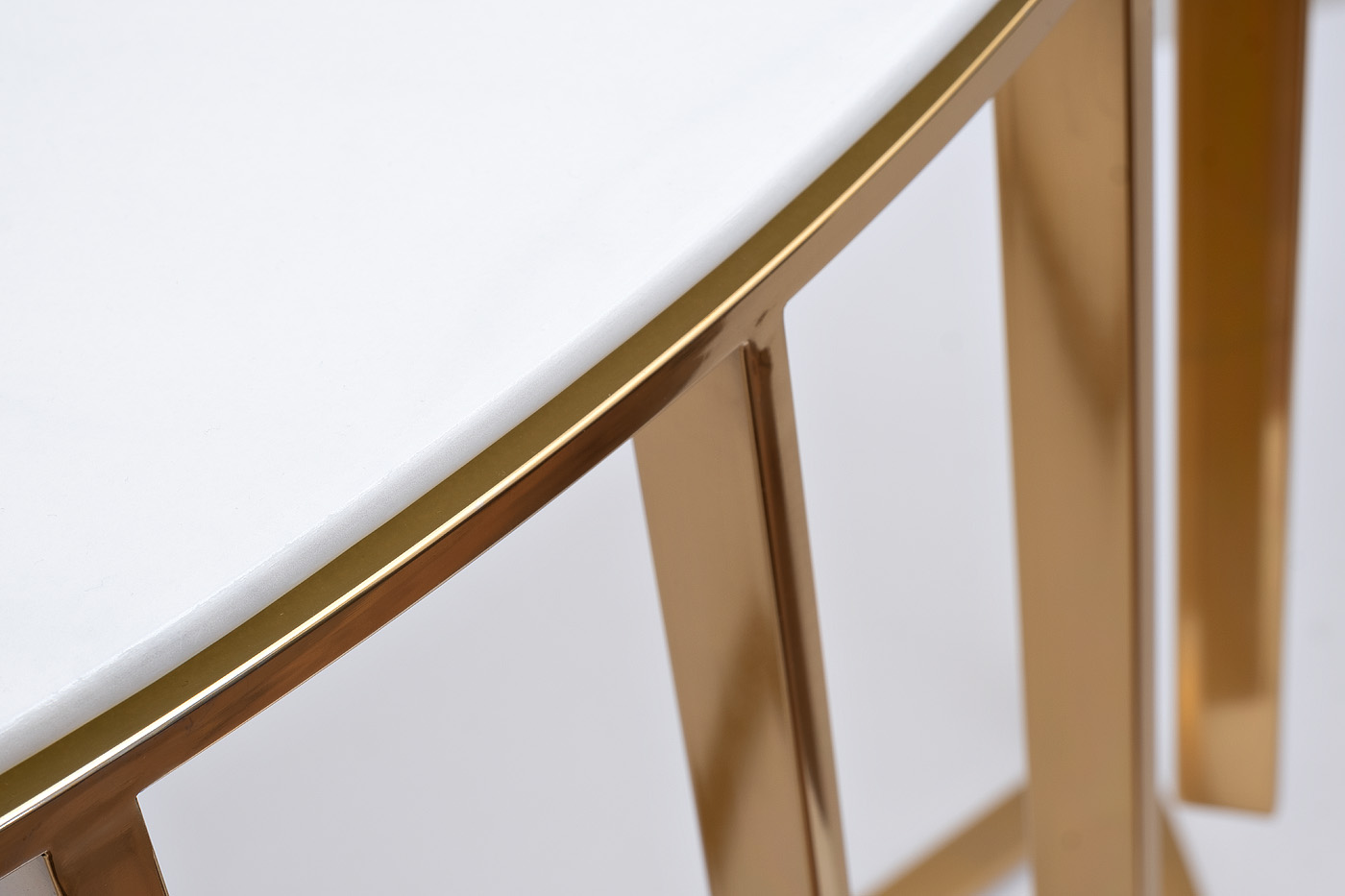 Консоль приставная мраморное стекло/золото Garda Decor GY-00003