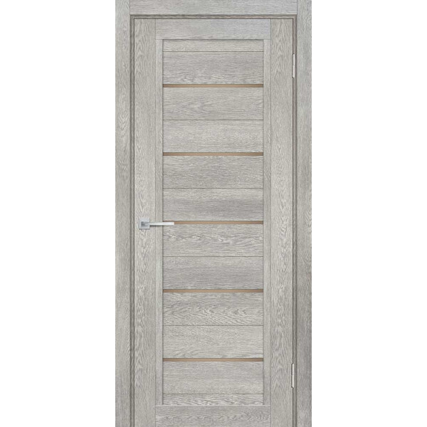 Межкомнатная дверь Graf ТЕХНО-809 бронза сатинат Чиаро гриджио (2000 х 900)