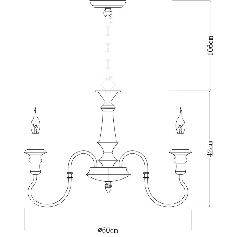 Подвесная люстра Arte Lamp A1700LM-6BR
