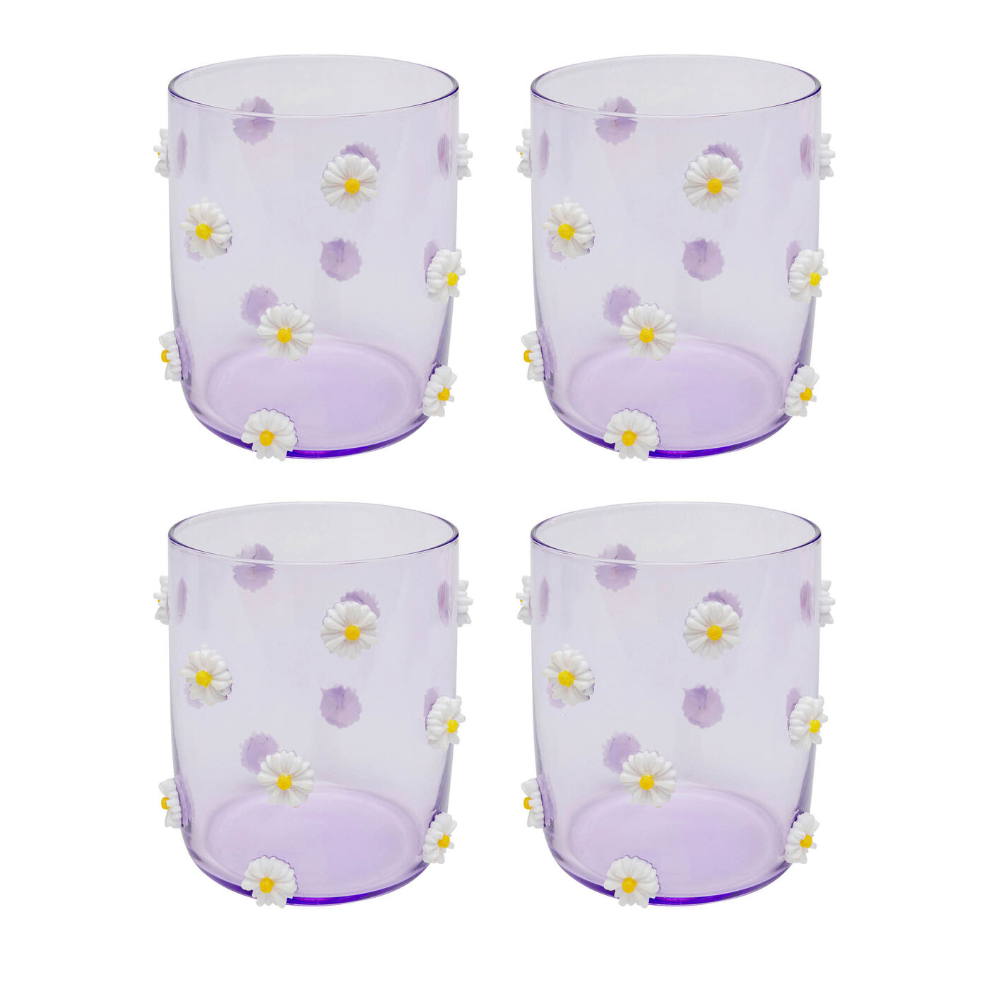 Стакан Party Flowers 9cm (4/part) KARE 47199