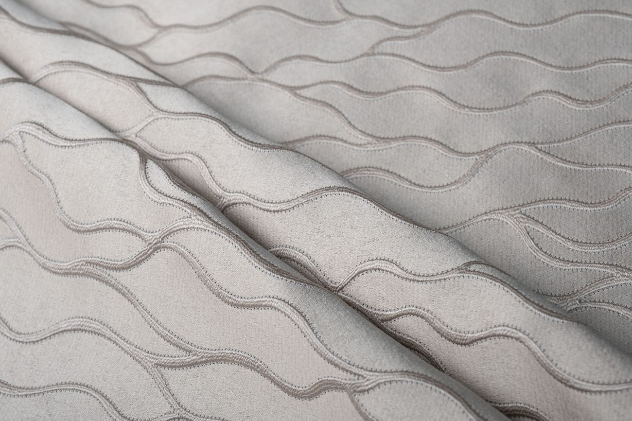 Ткань портьерная MESH бежевая Garda Decor 142DDH-1918237-MESH BEG