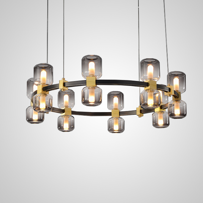 Подвесная люстра WENDEL L12 Grey by ImperiumLoft