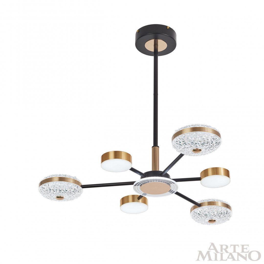 Люстра светодиодная 272069/6 BK/GD Arte Milano