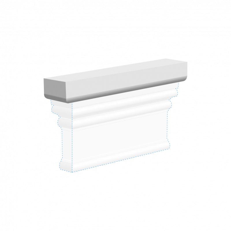 Декор. эл-т верхний Ultrawood арт. D 4200 (220x30x43)