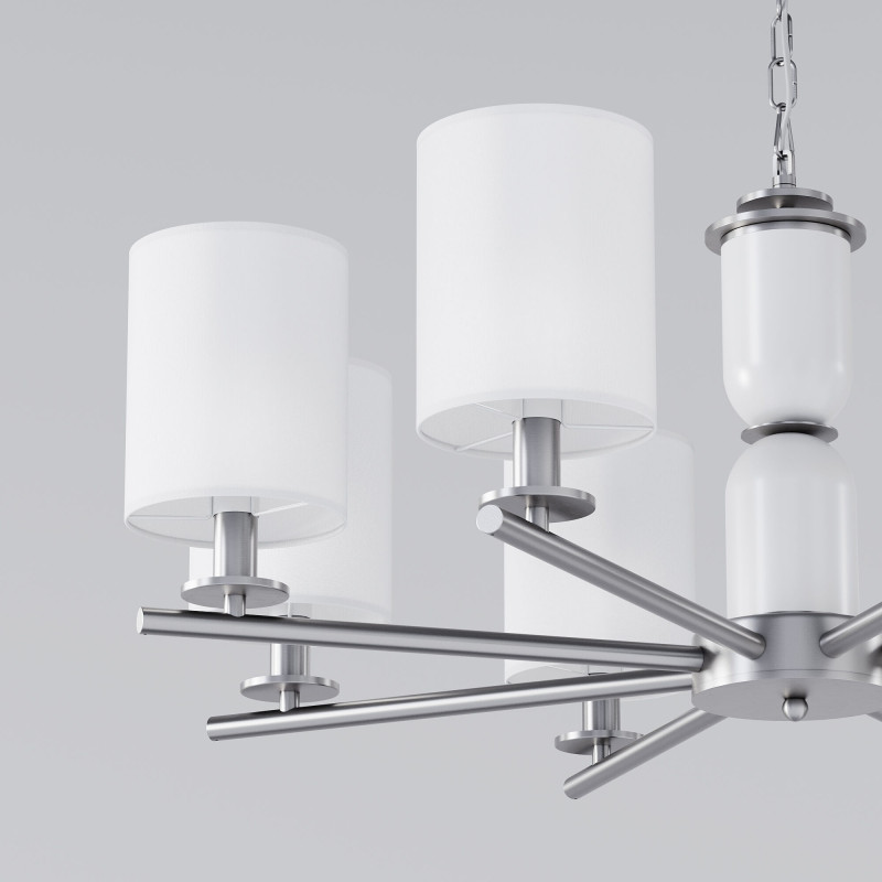 Подвесная люстра Eurosvet 60146/8 никель