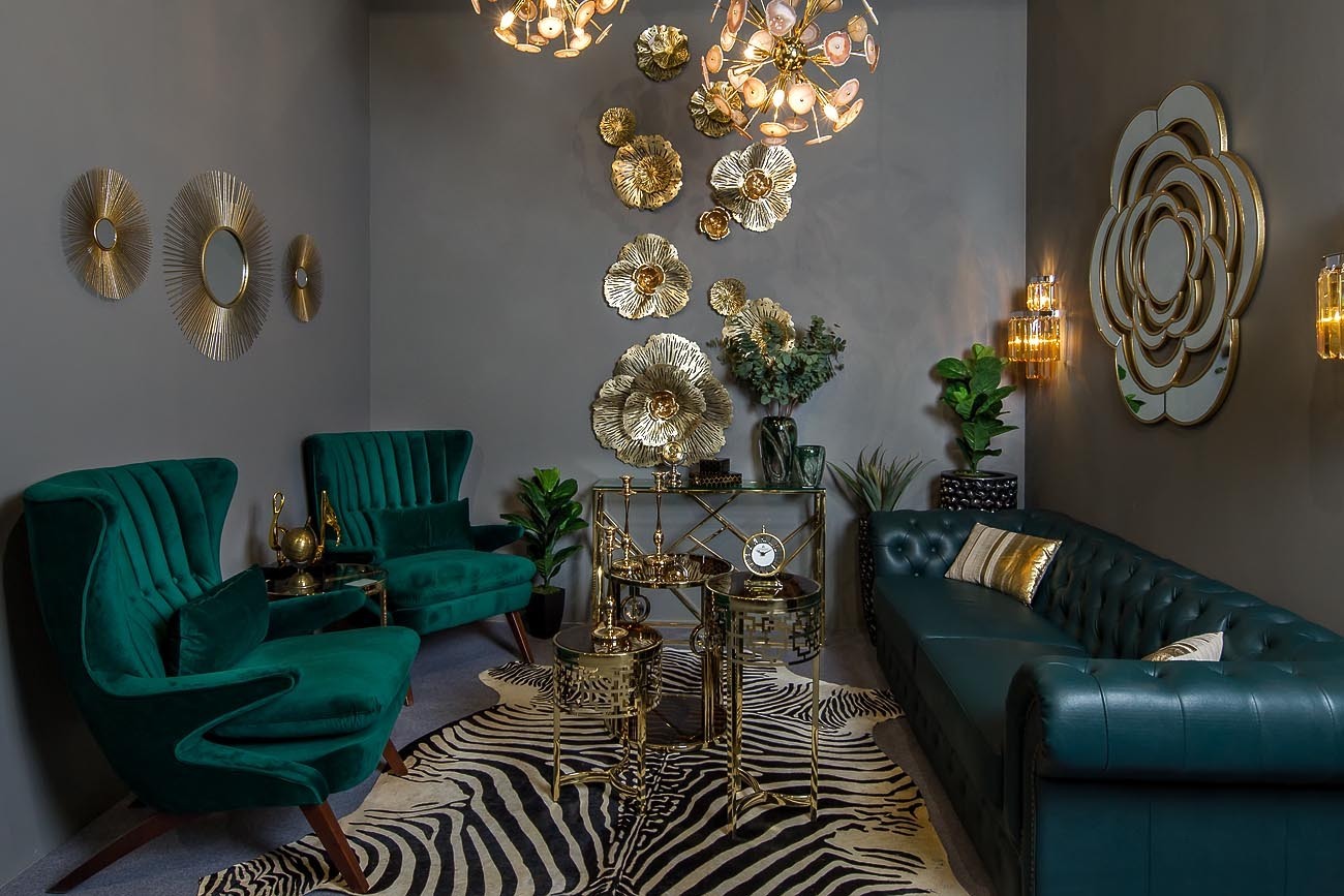 Журнальный стол круглый золотой Garda Decor 13RXFS5080L-GOLD