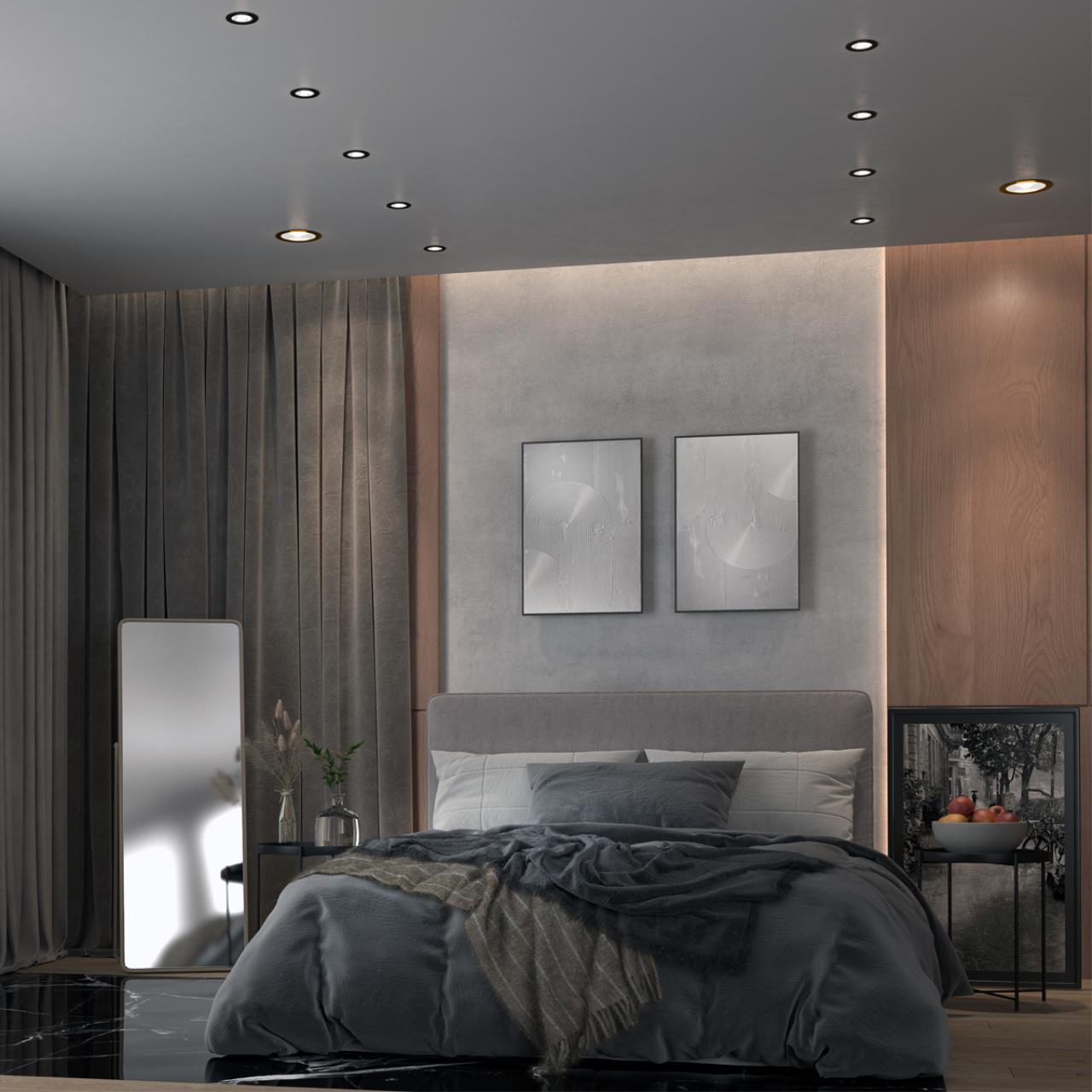 Встраиваемый светодиодный светильник с переключателем цветовой температуры Novotech 358953