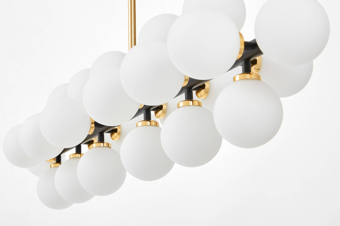 Потолочная люстра Lumina Deco LDP 6033-24 BK+GD