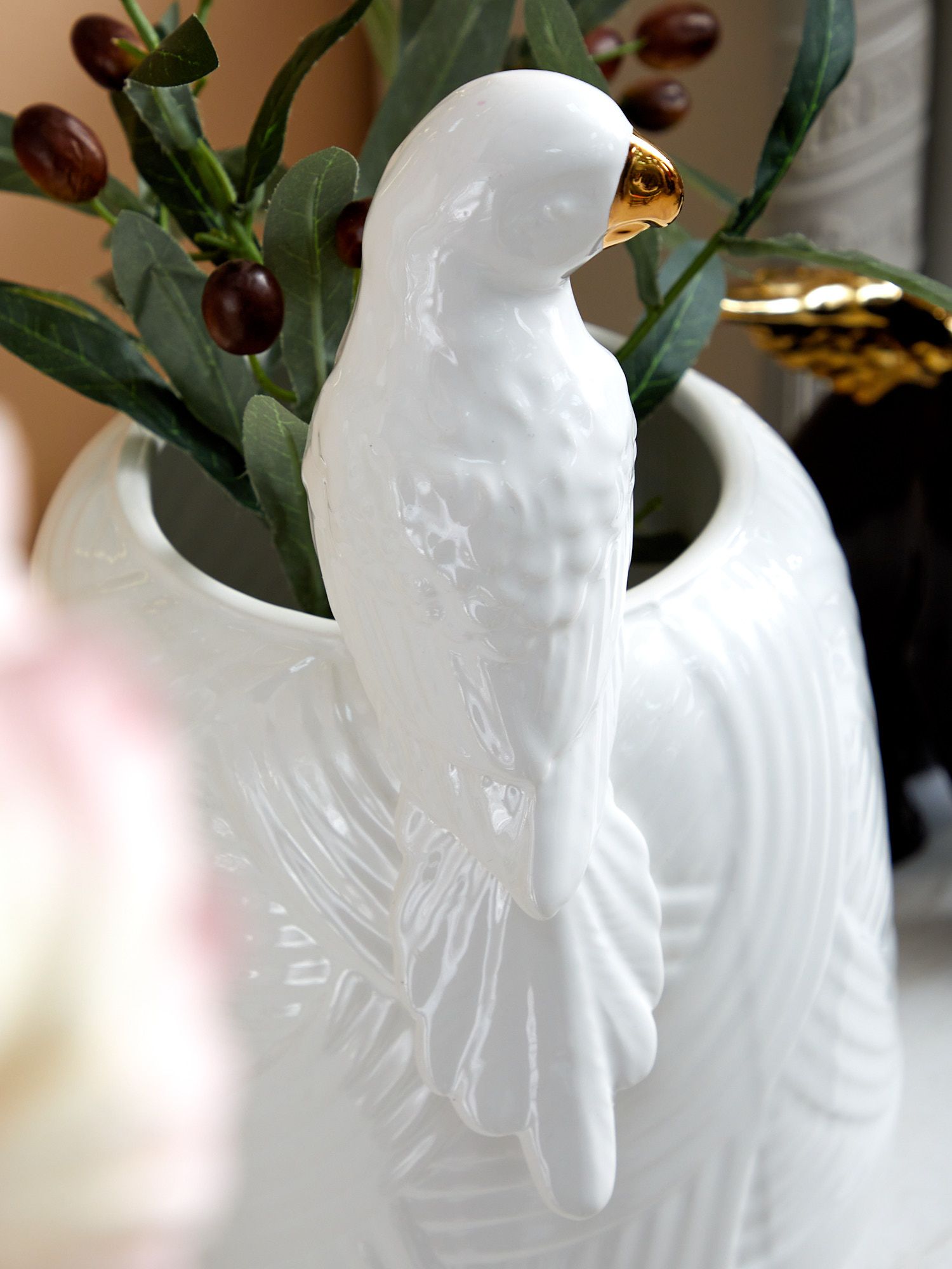 Ваза с попугаем Glasar 68-001