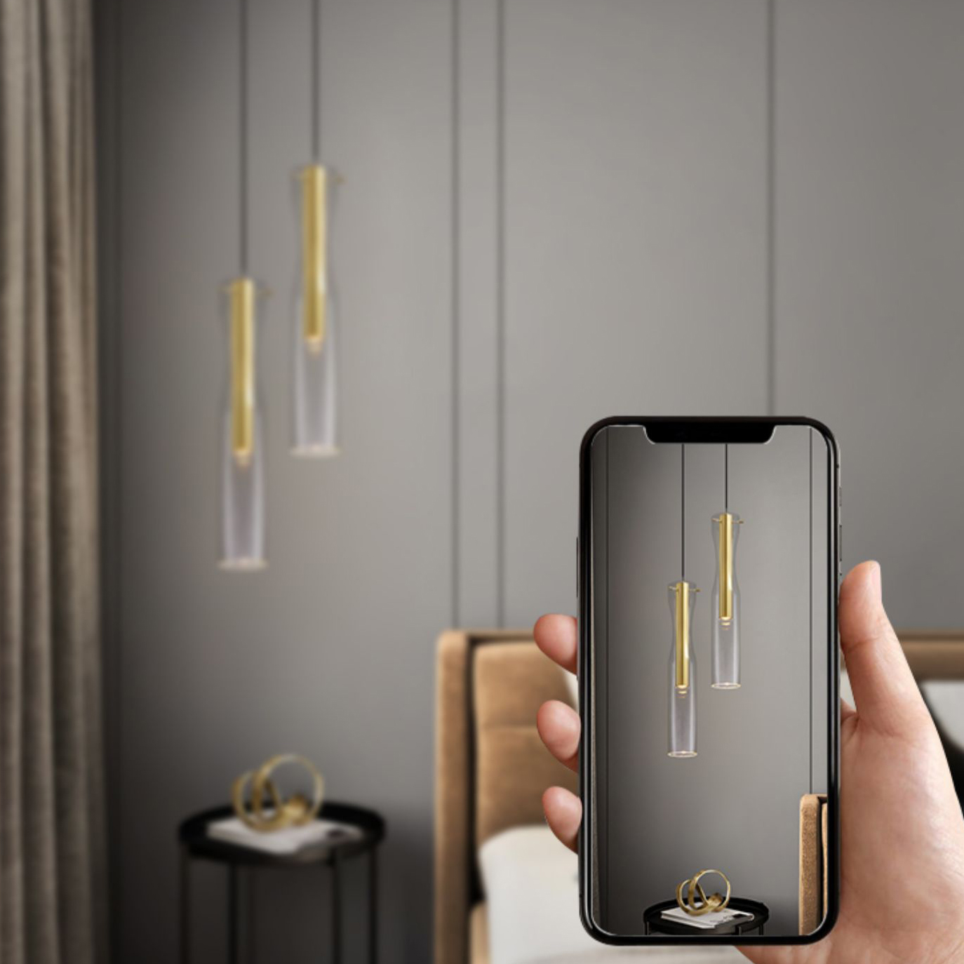 Подвесной светильник MANI DUO Black by ImperiumLoft