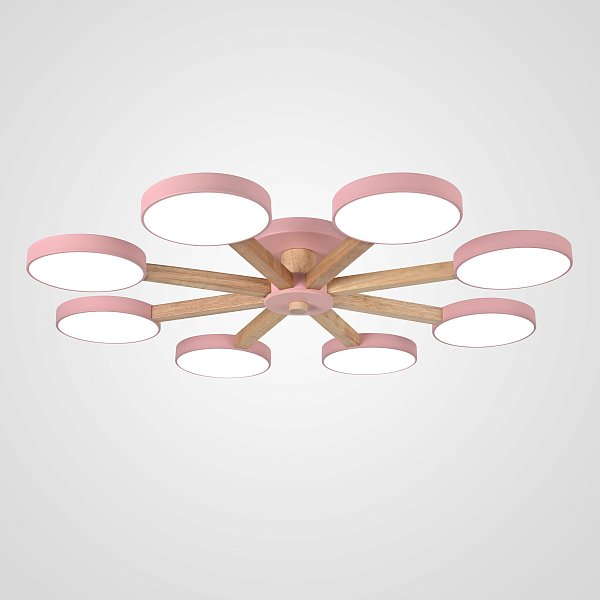 Потолочная люстра TURNA 8 Pink by ImperiumLoft