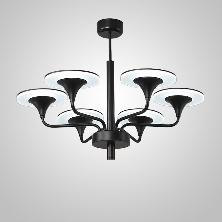 Люстра на штанге PILLAR L6 Silver by ImperiumLoft