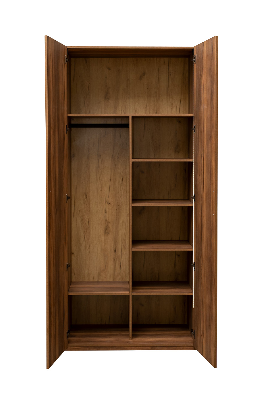 Шкаф Alto двухдверный с полками цвет дуб Garda Decor GD-10007-2