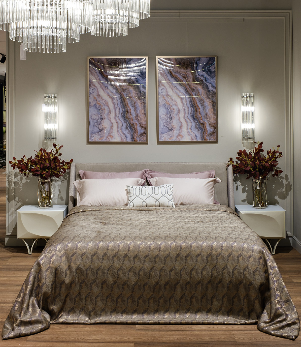 Покрывало MODENA 260х260см золотое Garda Decor GD-TON05-POKR ZOL