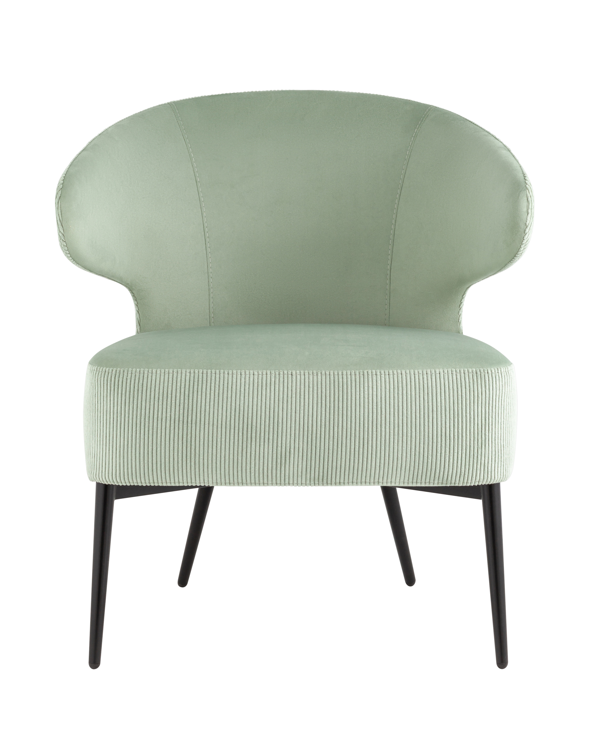 Кресло лаунж Royal Stripes велюр фисташковый Stool Group
