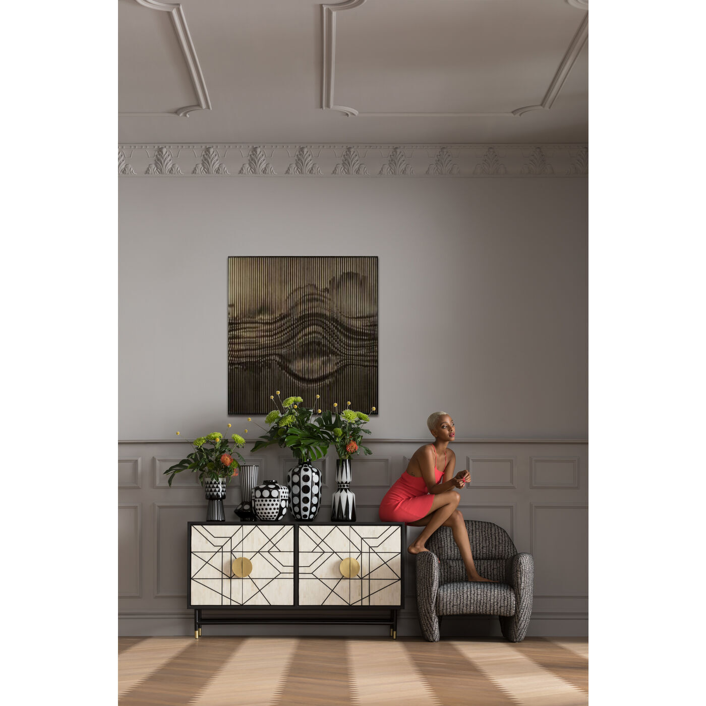 Украшение настенное в рамке KARE Genesis 54797