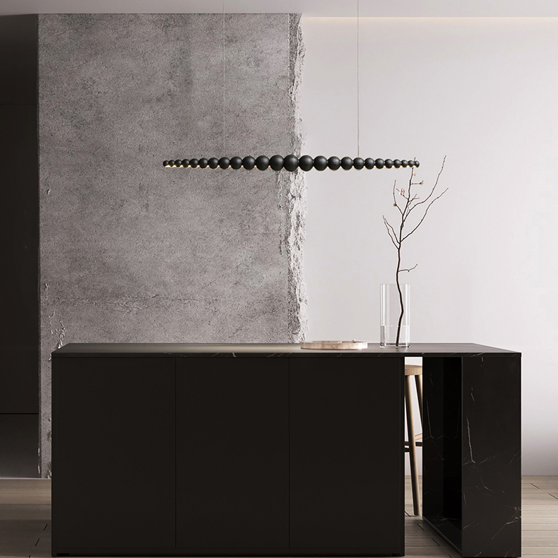 Реечный, рядный светильник BROLLE Dark Brown by ImperiumLoft