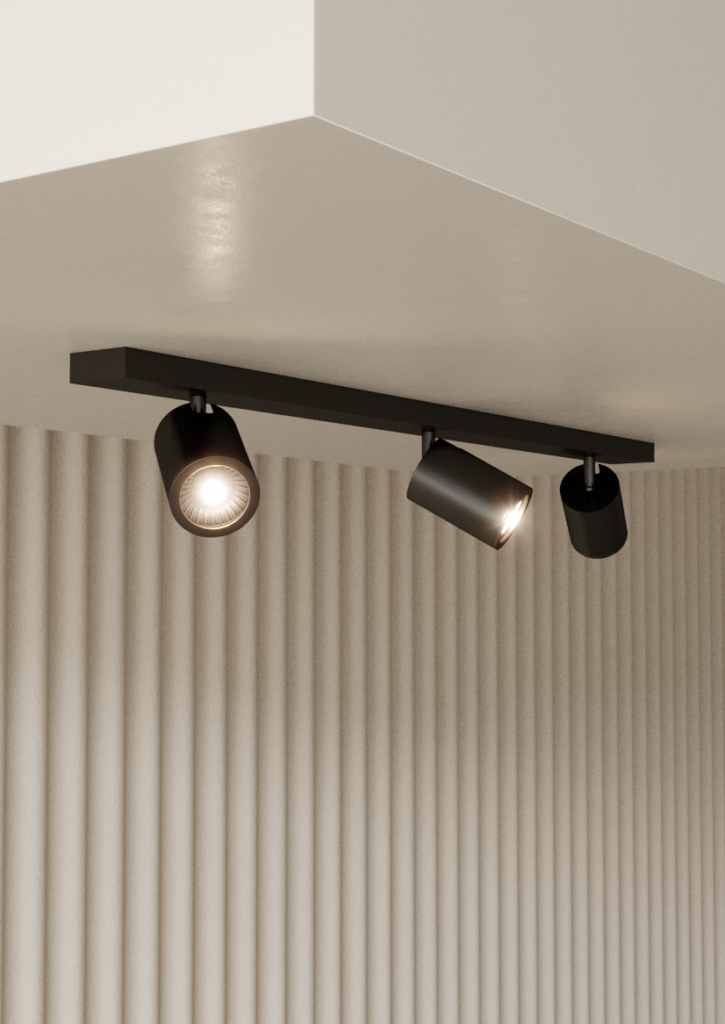 Потолочный светильник Noon 3L черный матовый Aromas del Campo