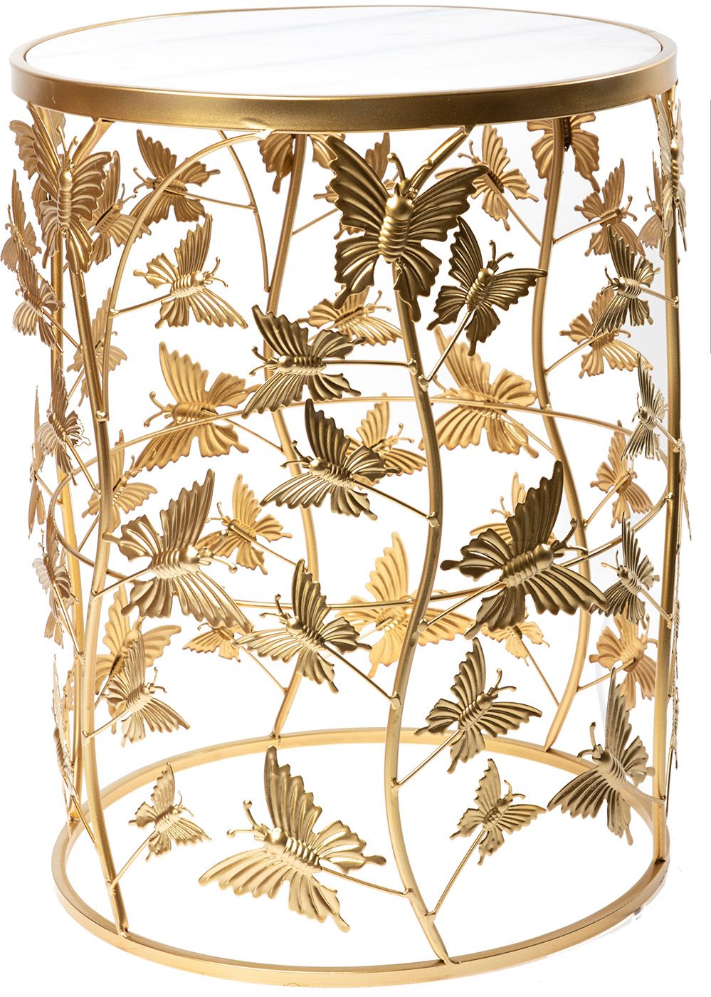 Столик интерьерный с белым мрамором Glasar 54-113