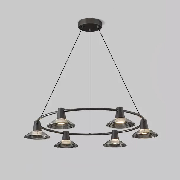 Кольцевые люстры и светильники CICLA R D97 Black by ImperiumLoft