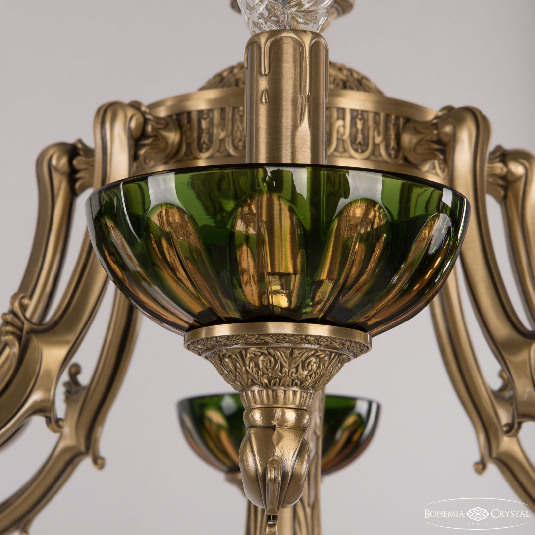 Торшер бронзовый 72009T/8/210 FP P Amber-Green/H-1H FA5S