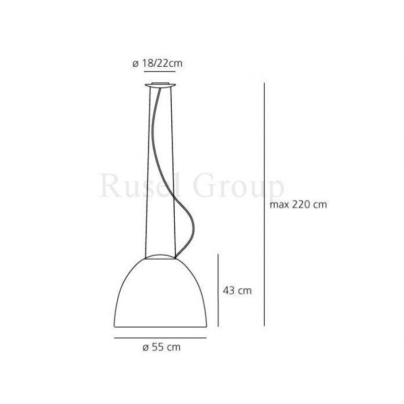 Подвесной светильник Artemide NUR GLOSS LED SOSPENSIONE