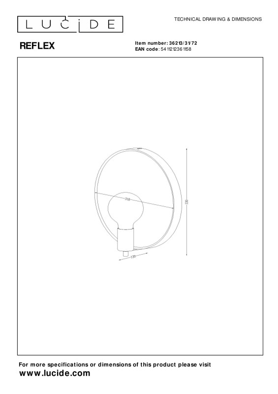Бра LUCIDE 36213/31/72
