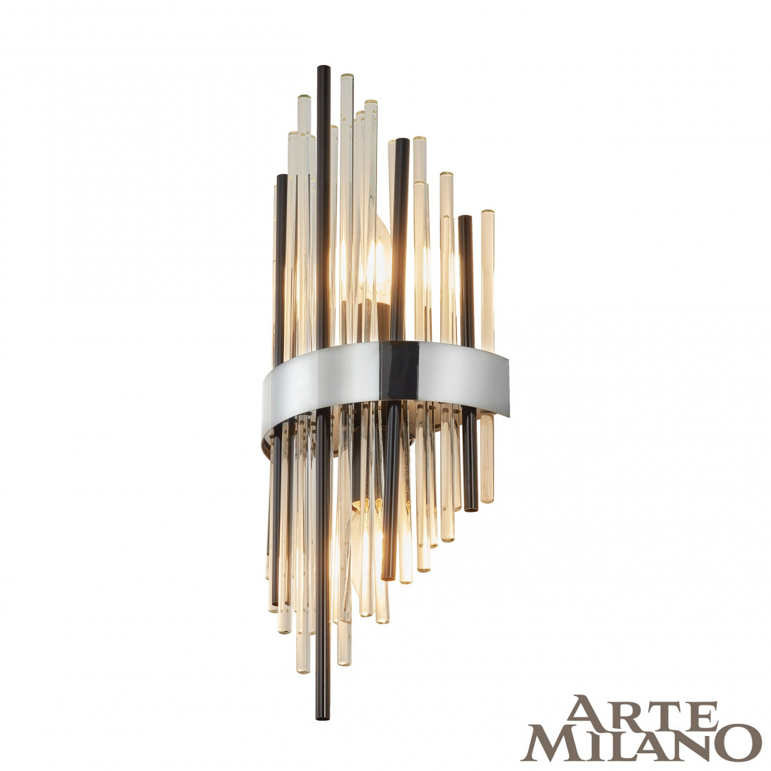 Бра с декоративным плафоном 1A.D170.H450.E14.2 Bk Arte Milano