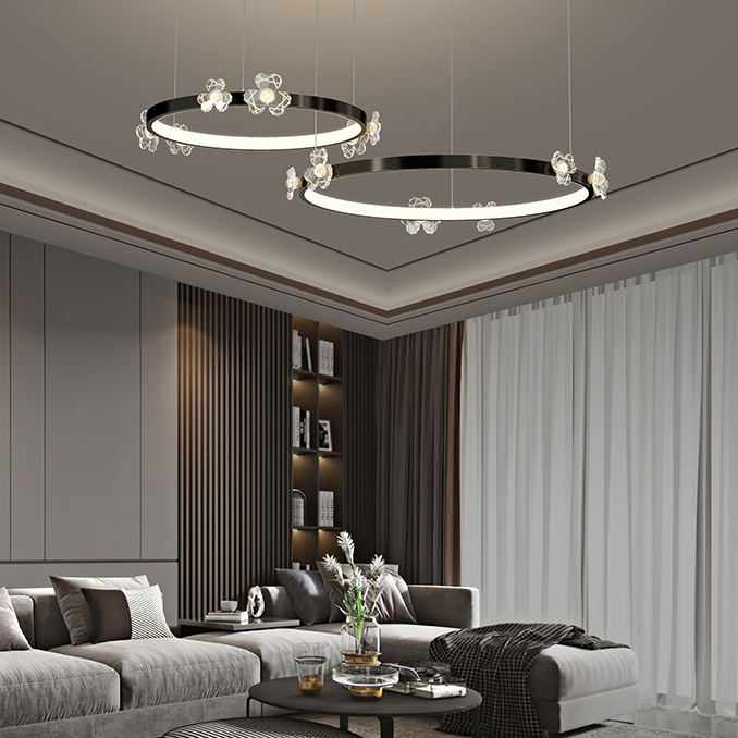Подвесная люстра CAMILIA A D60 Black by ImperiumLoft