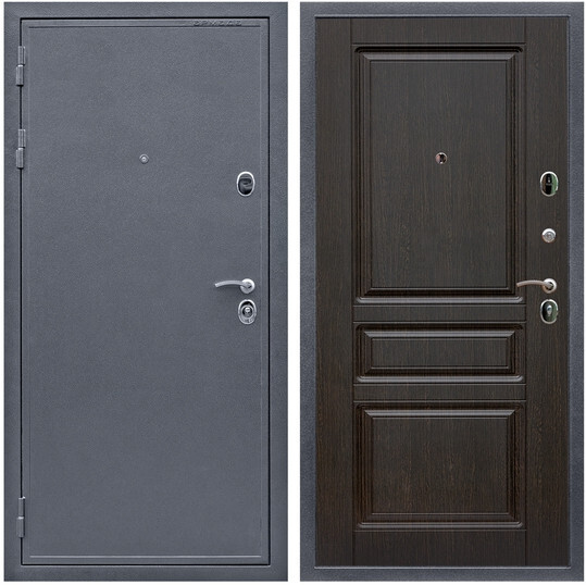 Дверь входная Graf Престиж Антик серебро / МДФ 16 мм ФЛ-243 Венге