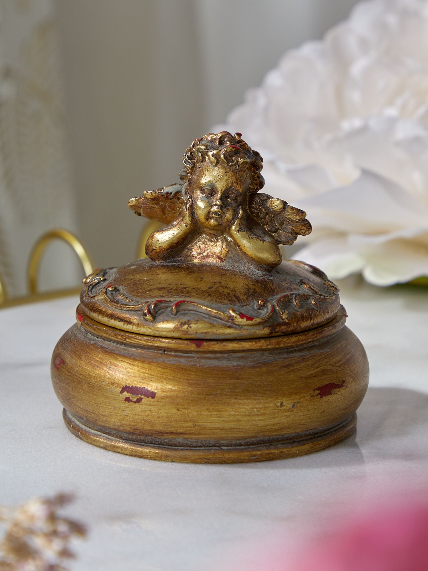 Шкатулка Ангел, под старину Glasar 28-049