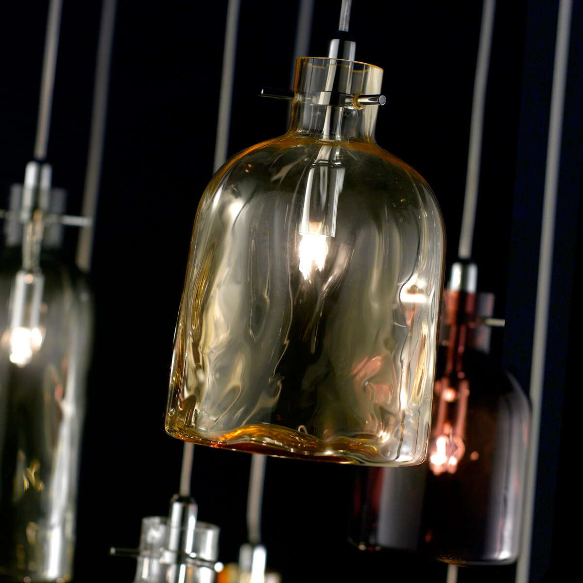 Подвесной светильник Selene Illuminazione Bossa Nova amber 2763-024