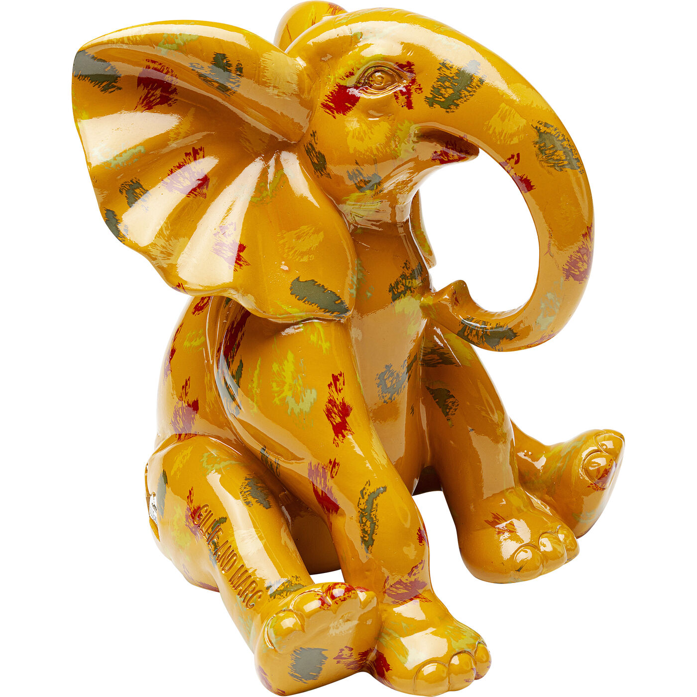 Фигура декоративная Elephant Dots Yellow 18 см KARE 56173