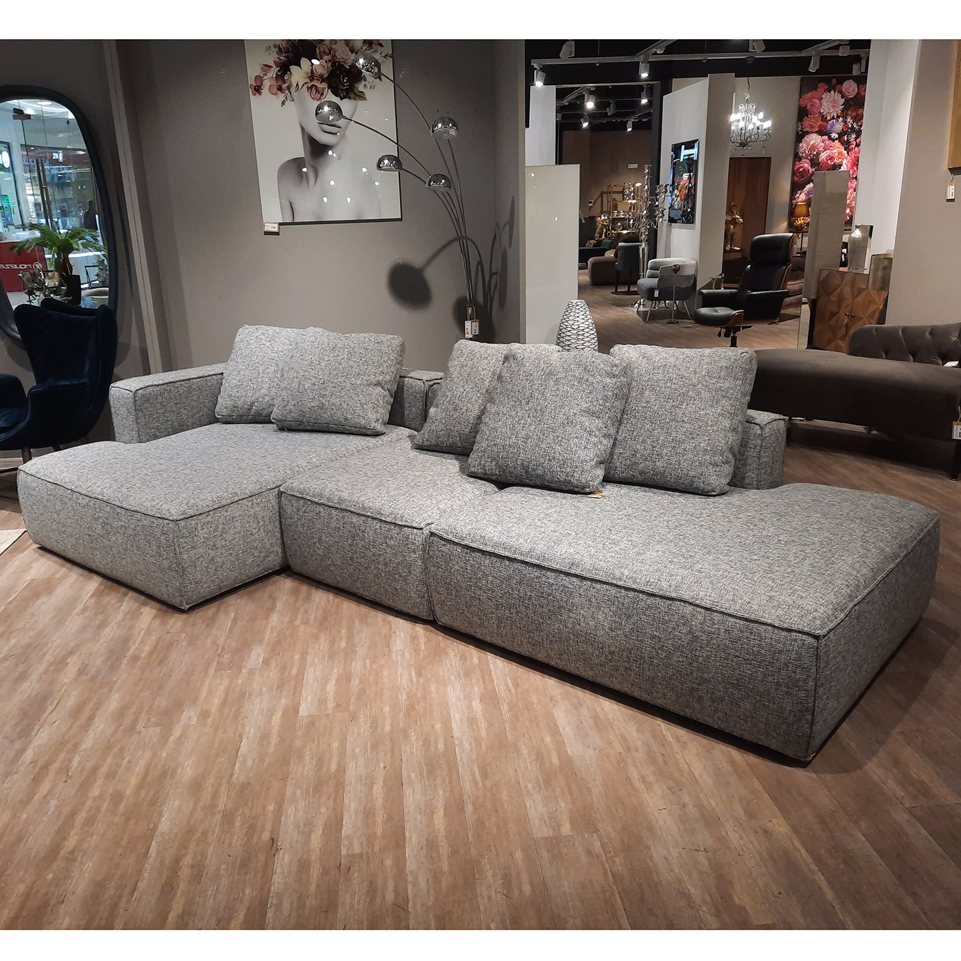 Диван-кровать Ткань Рогожка KARE Memphis K00406