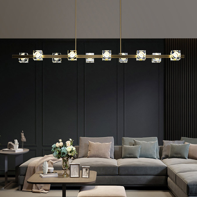 Потолочный светильник MICHAL LONG L8 Brass by ImperiumLoft