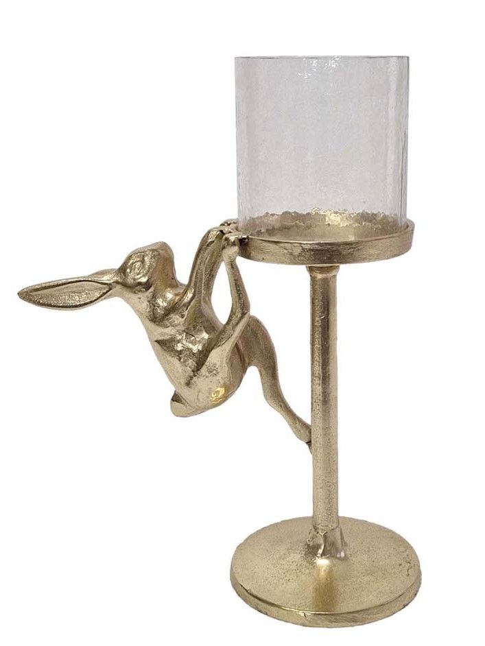 Подсвечник с зайчиком Glasar D5565